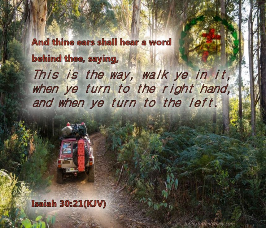 Aim to listen as if to the softest whisper from GOD - as if you are hypersensitive to sound - and then you will walk closely to GOD and follow GOD - it will lead to the springs of the most refreshing water of GODLY TRUTH for your thirsty flesh after that which is PERFECT and shall give you JOY forevermore!
